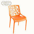 Light and stackable plastic chair, fashion dining chair, leisure waiting chair